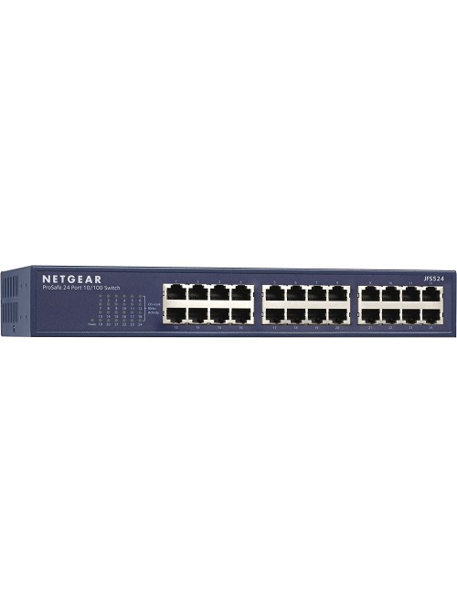 NETGEAR 24-Port Fast Ethernet 10/100 Unmanaged Switch (JFS524) 