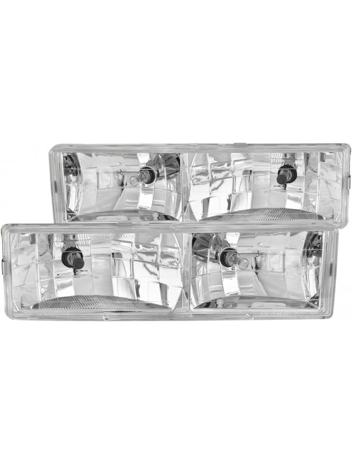 ANZO Crystal Headlights For 1988-1998 Chevrolet 