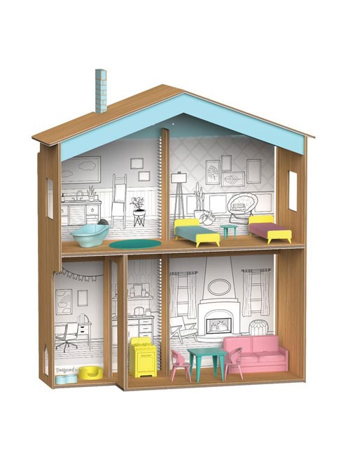KidKraft Designed Color Décor Wooden Dollhouse 