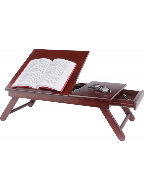 Winsome Anderson, Flip Top with Drawer, Foldable Legs Lap Desk