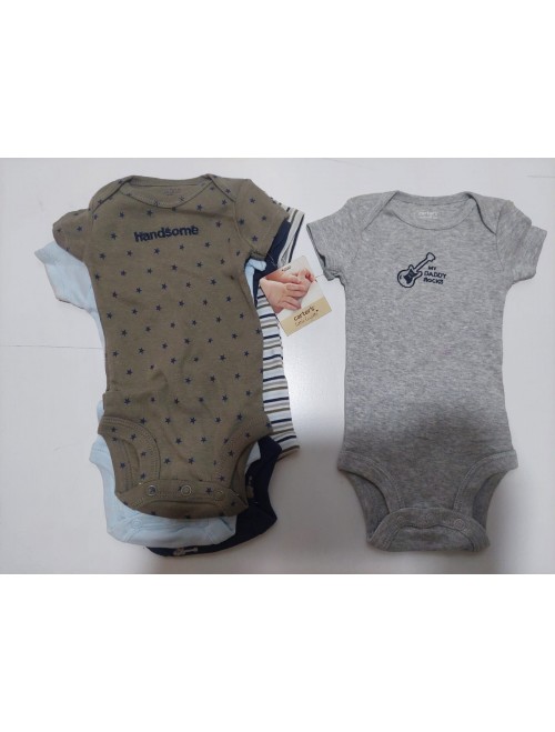 Carters new born 5-pack body suits (size: 0 month)