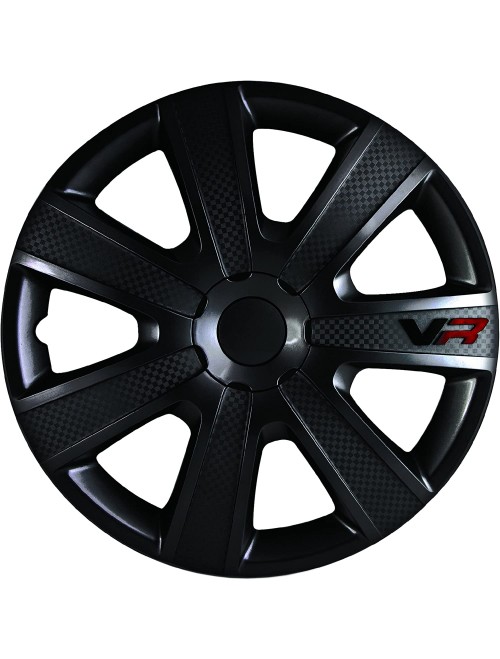 Alpena Wheel Cover Kit - Black - 15-Inch - Pack of 4