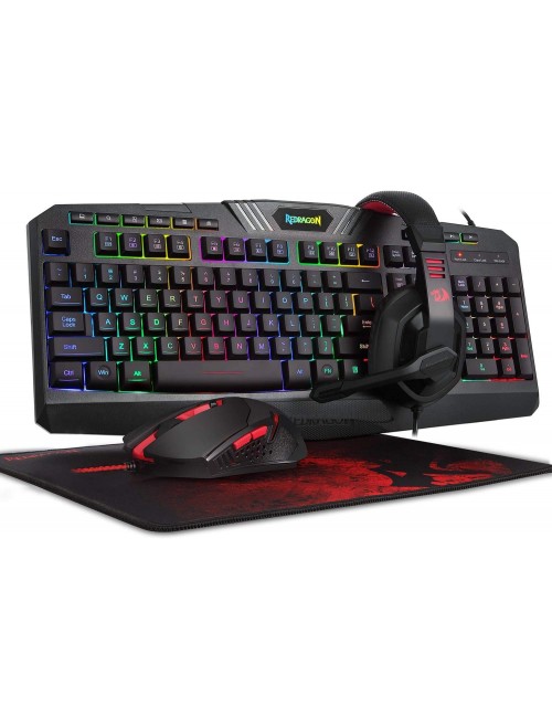 Redragon  Wired RGB Backlit Gaming Keyboard and Mouse