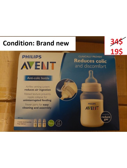  Philips AVENT  Anti-Colic Bottle (260 mL -3 pack)
