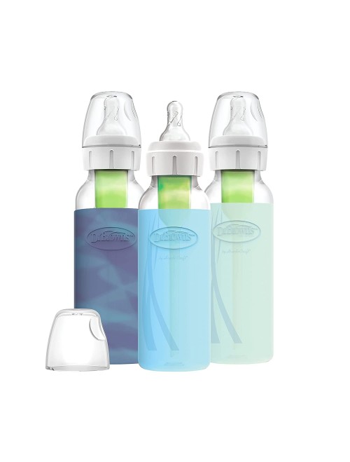 Dr. Brown's Natural Flow - 266 ml Glass bottles with Sleeve (3-pack)