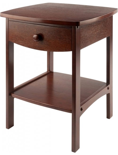Winsome 22 x 18 x 18-Inch Wood Curved End Table/Night Stand