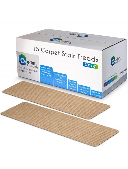 EdenProducts Non Slip Carpet Stair Treads for Wooden Steps