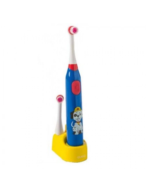 Quigg Electric Toothbrush For Kids With 2 Heads & Charger Base
