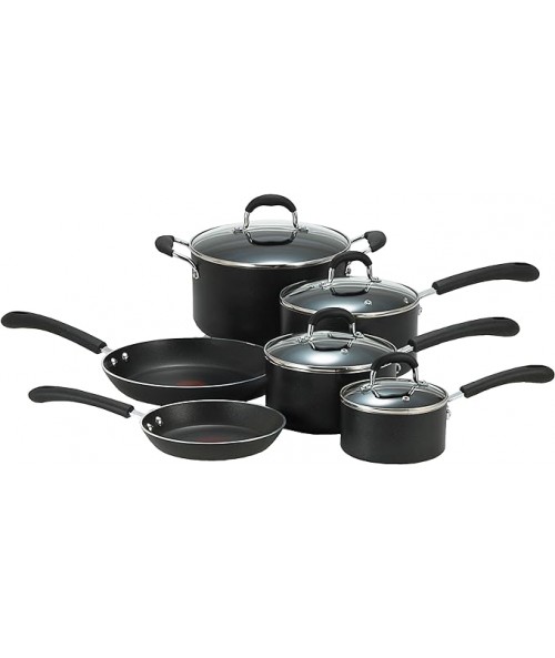 T-fal Ultimate Hard Anodized Nonstick Cookware Set 10 Piece