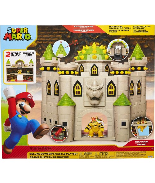 SUPER MARIO Nintendo Deluxe Bowser's Castle Playset